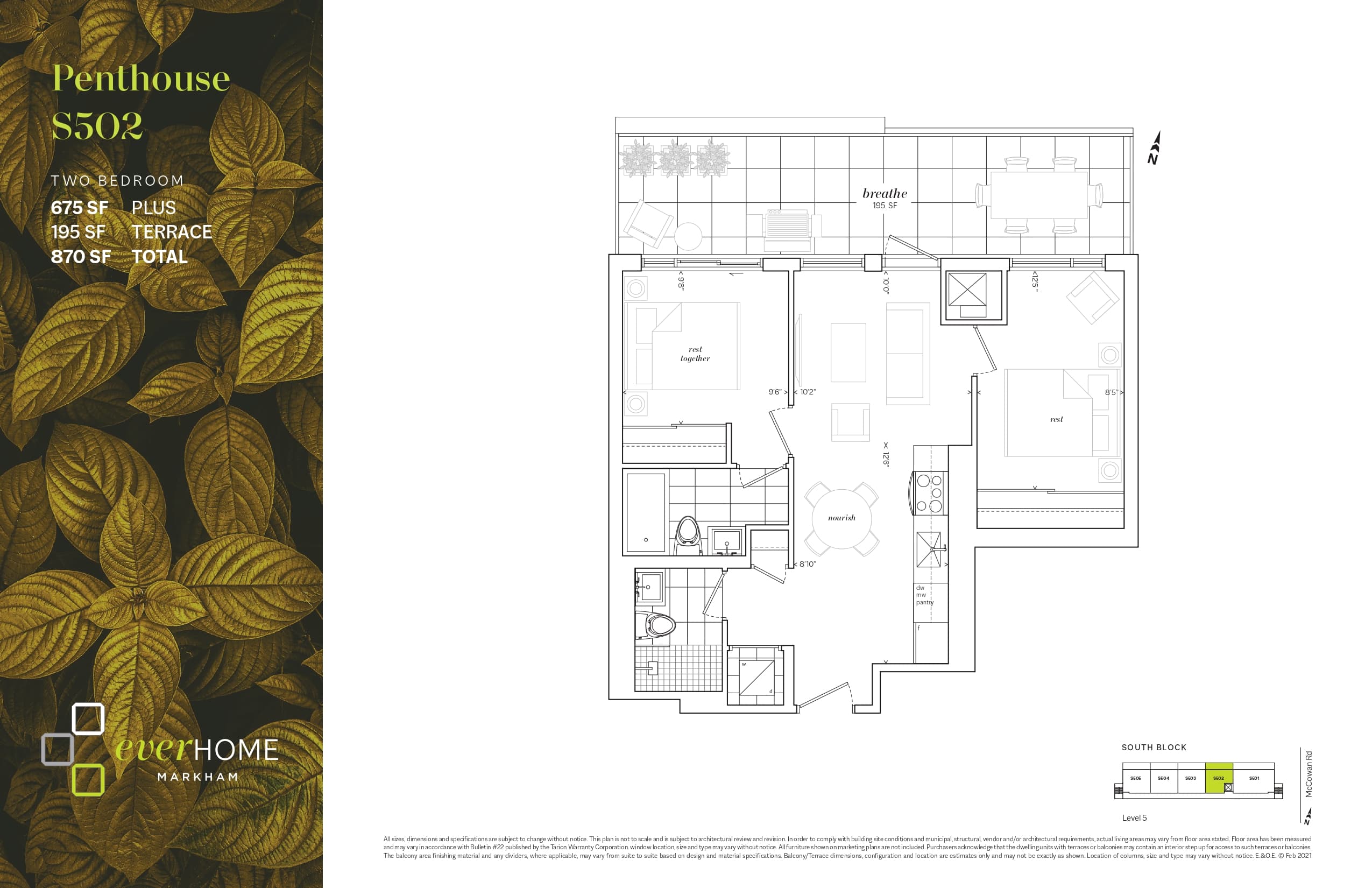 Penthouse S502 floor plan